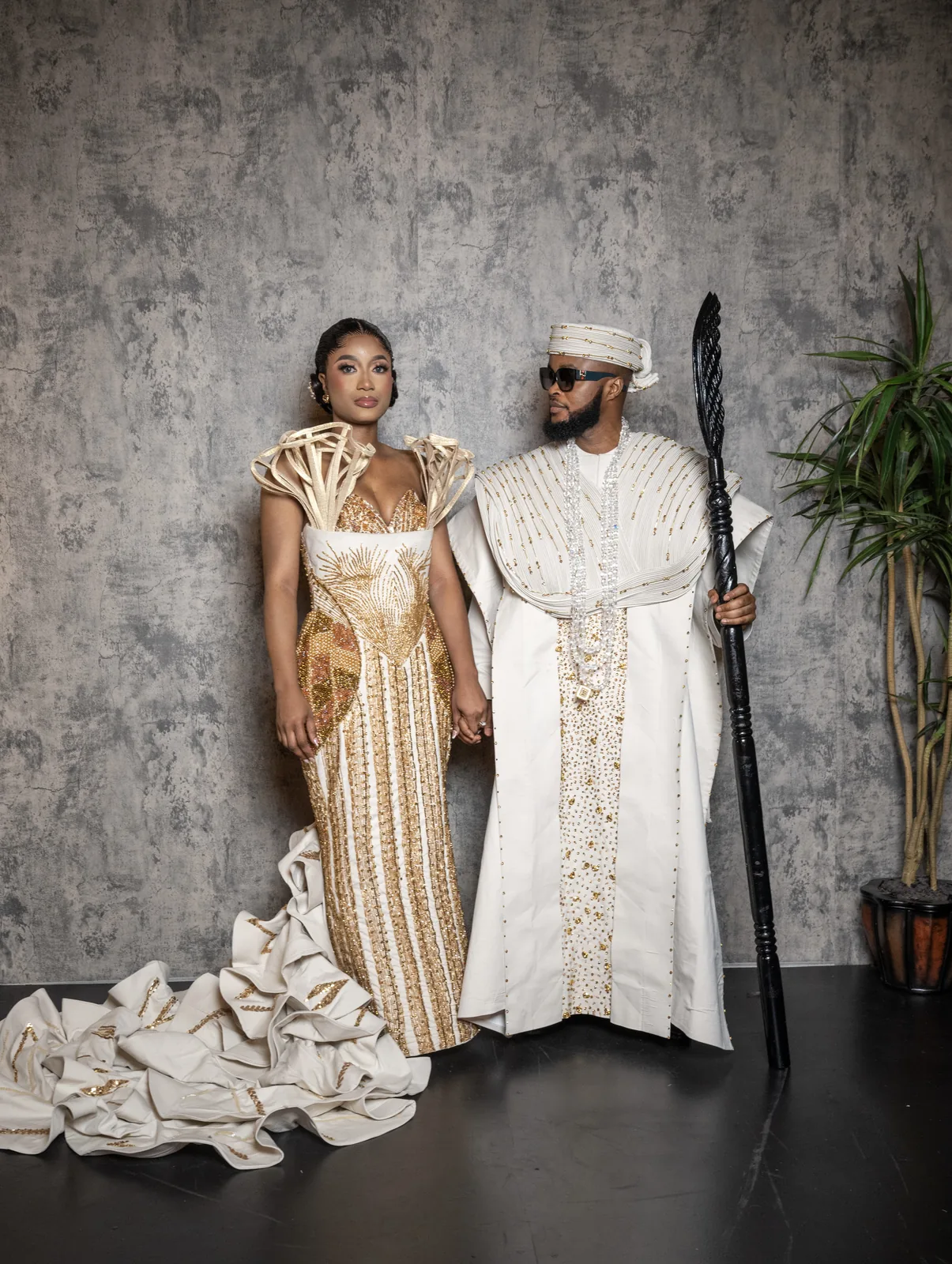 Regal, in gold and ivory — a heritage portrait